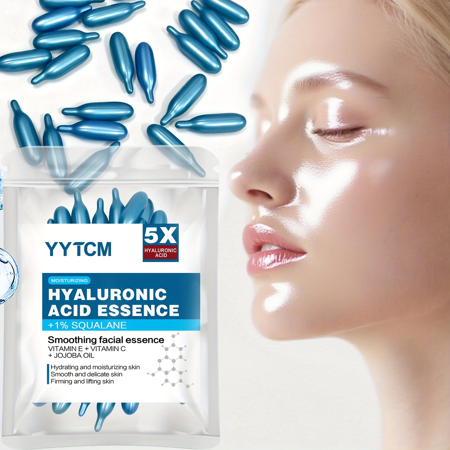 Luxury Skincare Brands - 히알루론산 딥 모이스처라이징 캡슐 에센스, 딥