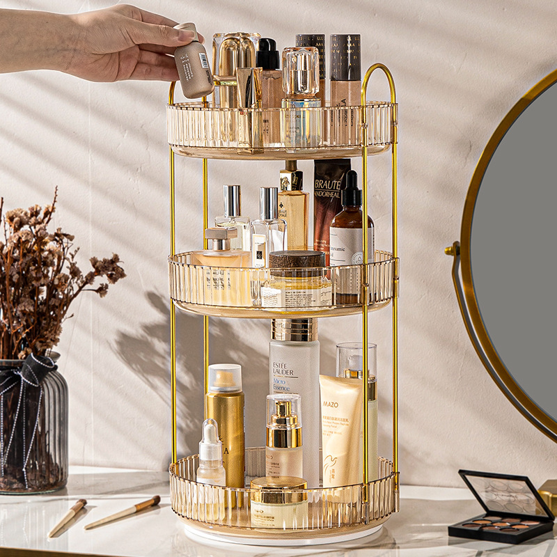 Luxury Skincare And Makeup Brands - 1개입, 고급스러운 디자인의 회전식 화장품 정리함,