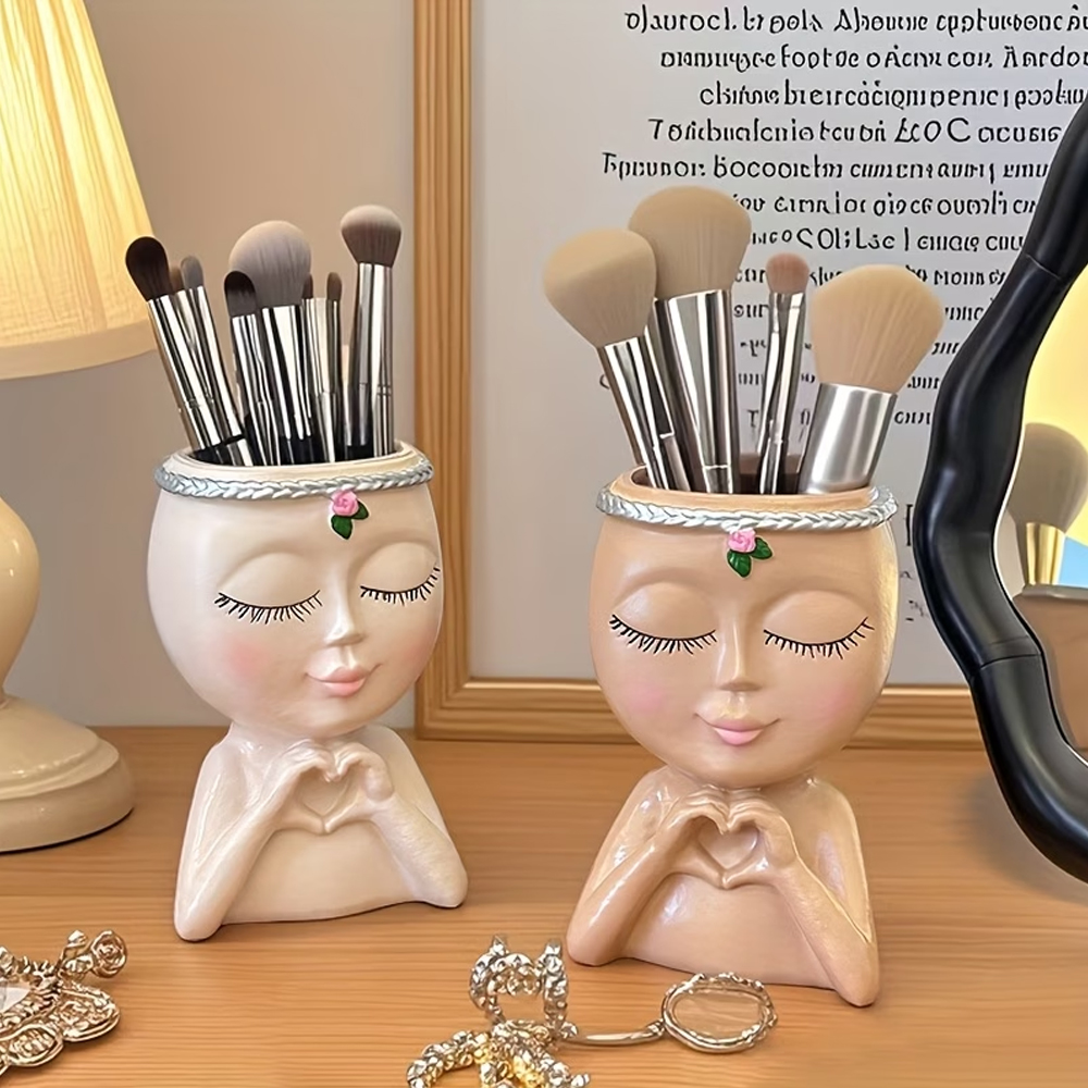1피스 메이크업 브러쉬 및 눈썹 브러쉬 보관 랙, 레진 - Luxury Skincare And Makeup Brands 리뷰 및 가격