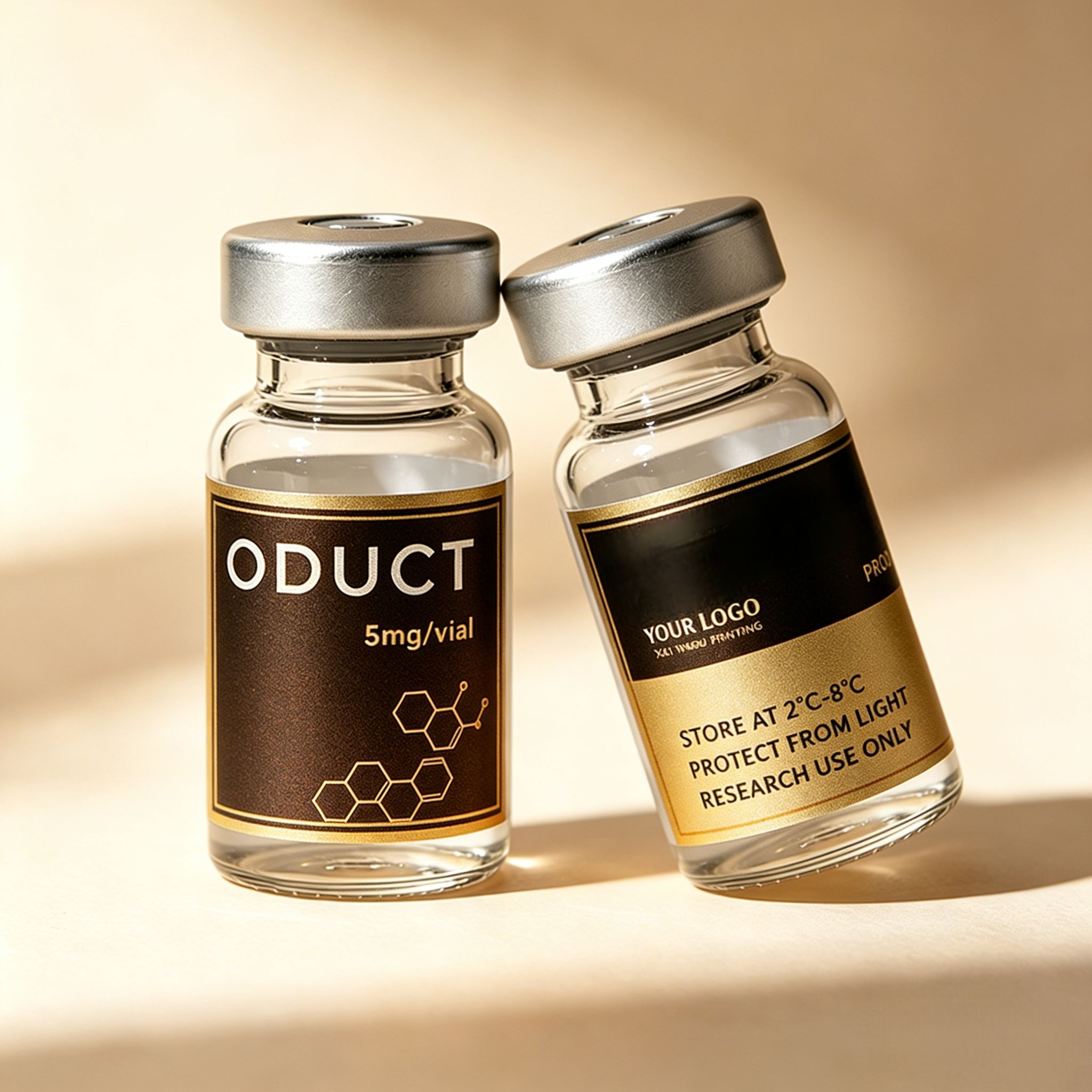 맞춤형 고급 펩타이드 포장 스티커 및 박스 (3ml,  - Luxury Skincare Packaging 리뷰 및 가격
