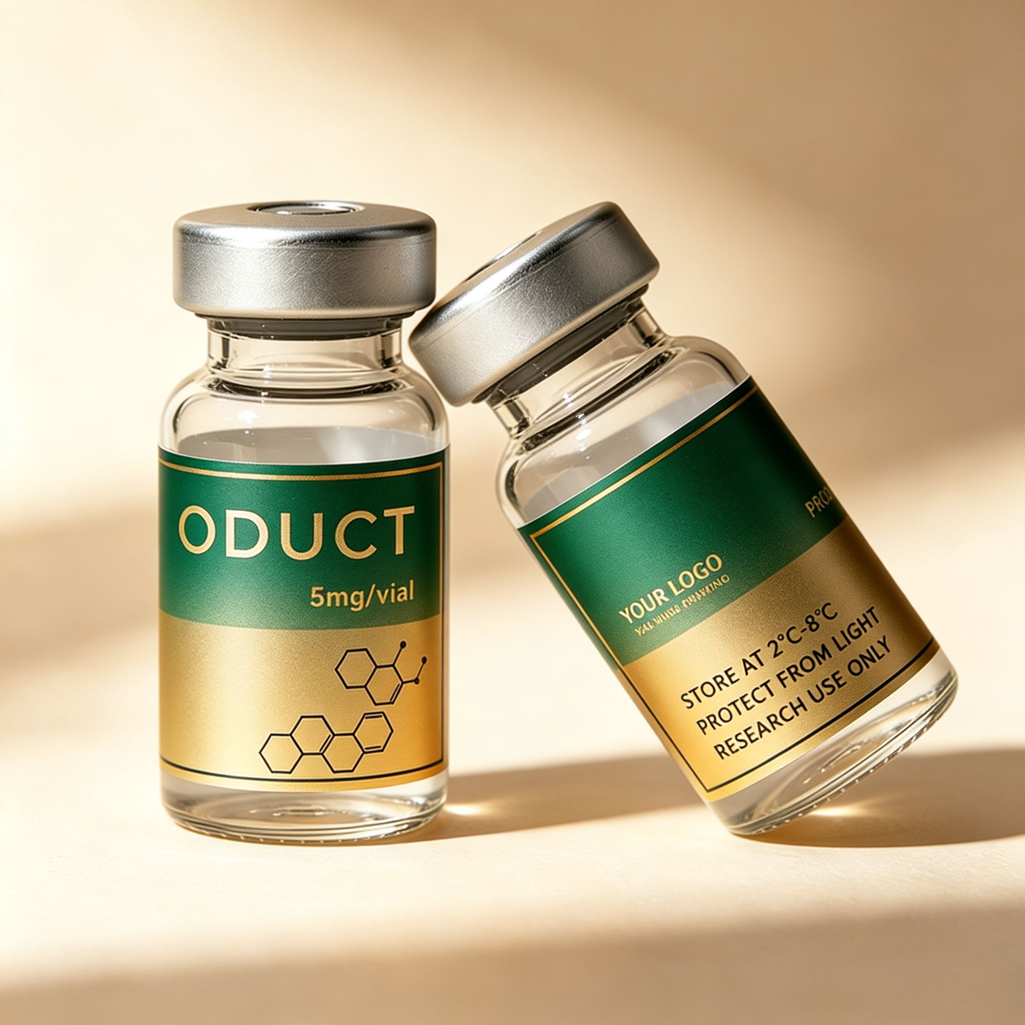 맞춤형 고급 펩타이드 포장 스티커 및 박스 (3ml,  - Luxury Skincare Packaging 리뷰 및 가격
