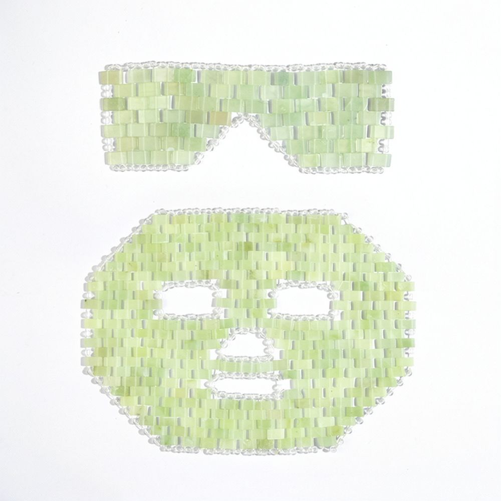 천연 석재 소재의 쉬우 옥 안대, 손으로 짠 쿨링 패치 - Luxury Skincare Tools 리뷰 및 가격