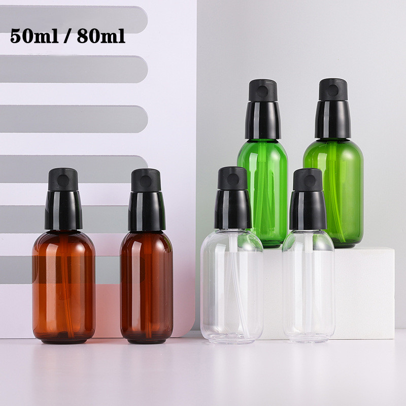 럭셔리 50ml 80ml 그린 클리어 브라운 PET 플 - Luxury Skincare Packaging 리뷰 및 가격